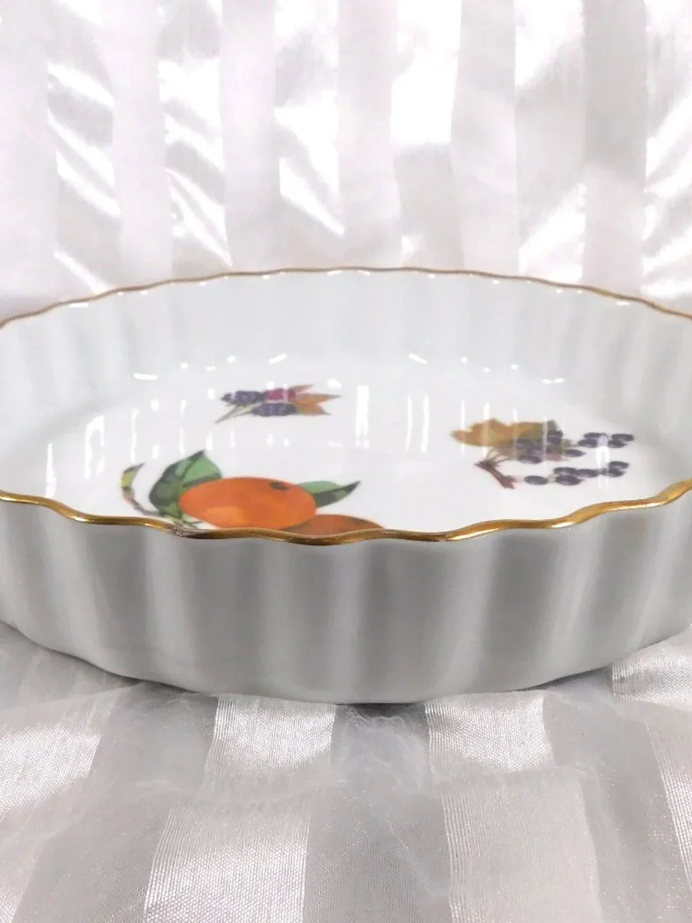 Royal Worcester Fluted Tart Pan # 27065